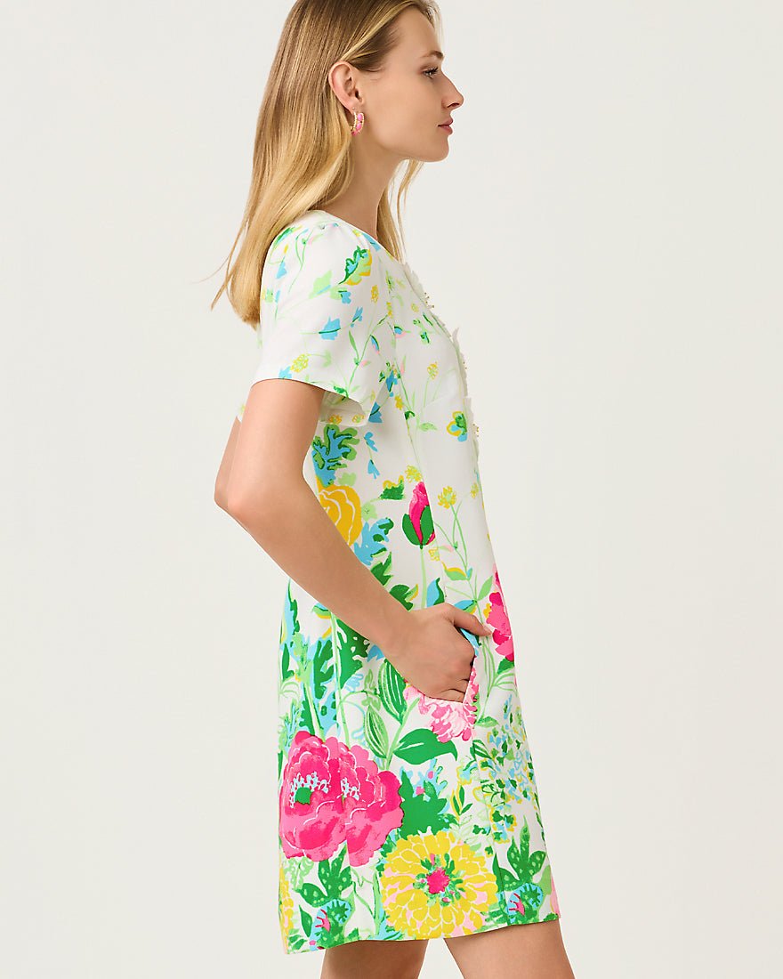 Lilly Pulitzer - Edita Short Sleeve Shift Dress - Multi Poppy Party