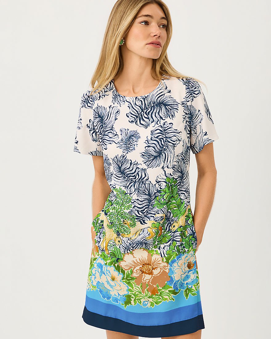 Lilly Pulitzer - Edita Short Sleeve Shift Dress - Rutabaga Sympeony