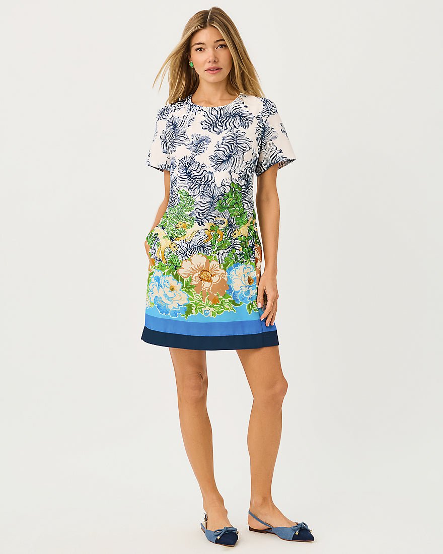 Lilly Pulitzer - Edita Short Sleeve Shift Dress - Rutabaga Sympeony