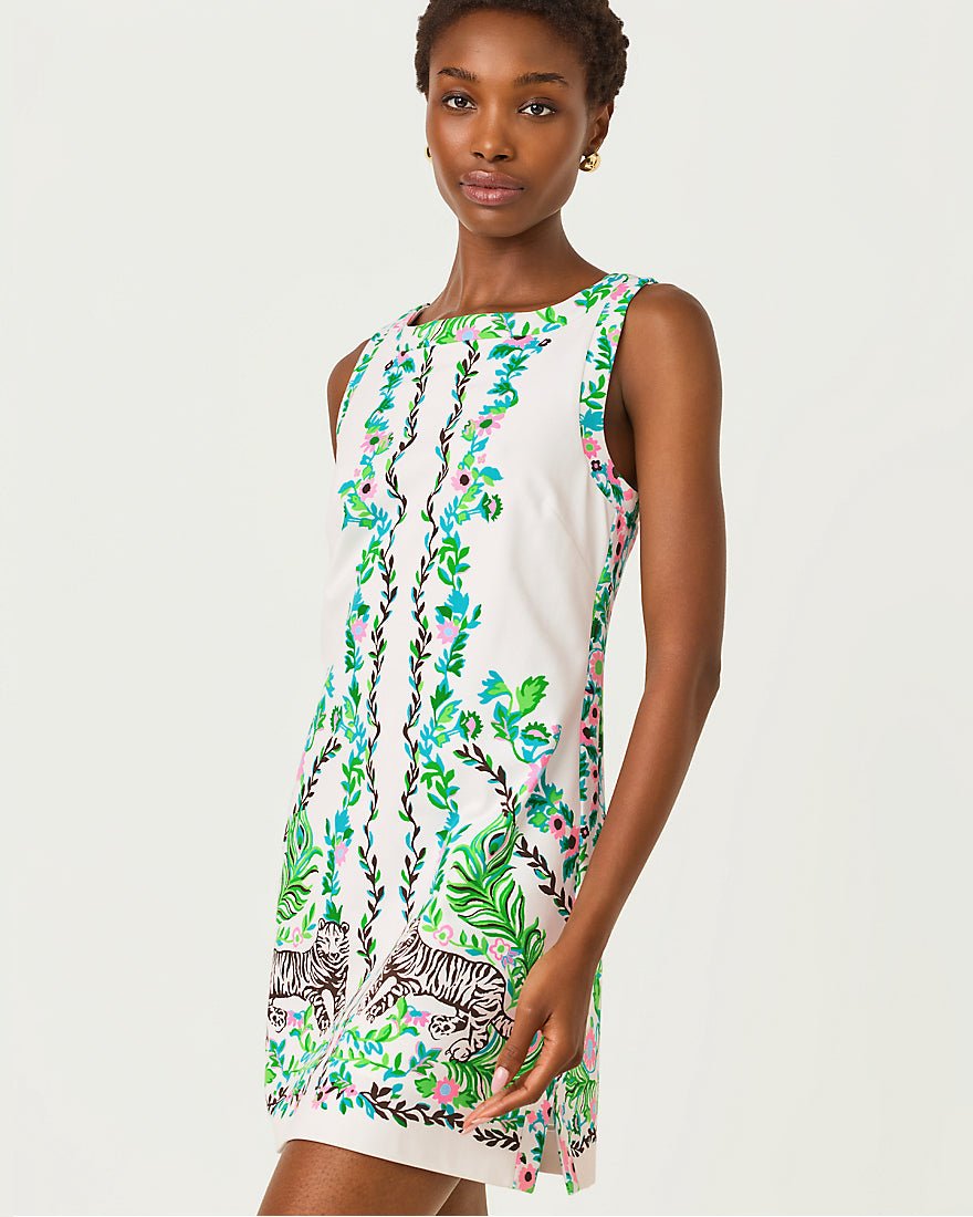Lilly Pulitzer - Eleanora Shift Romper - Resort White Royal Zoo
