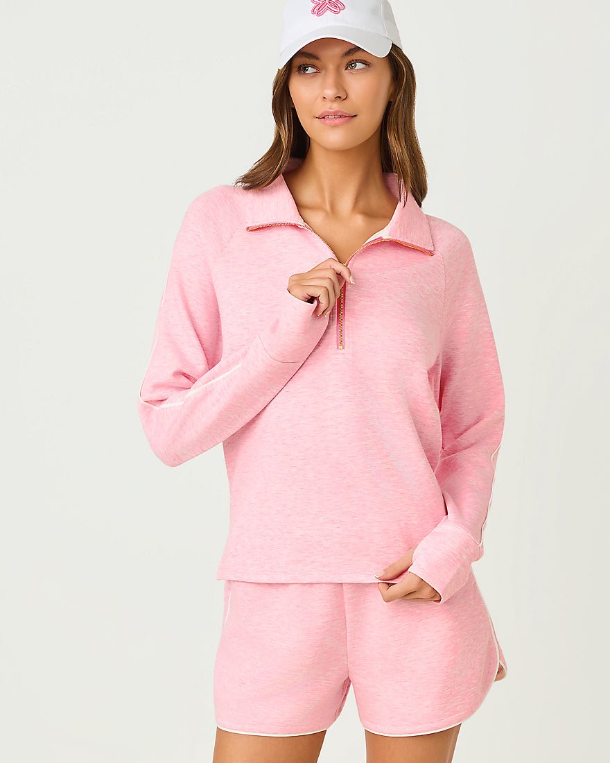 Lilly Pulitzer - Elemis Pullover Upf 50 Plus - Heathered Conch Shell Pink