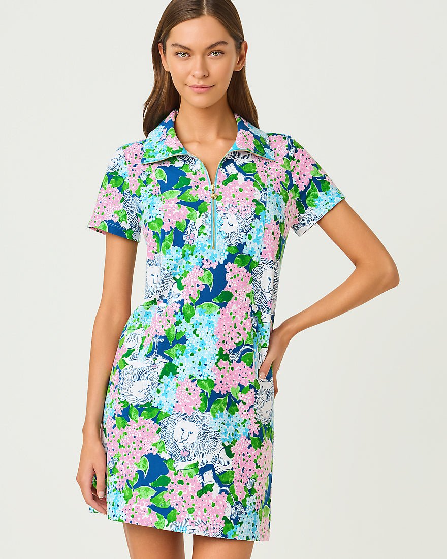 Lilly Pulitzer - Eleni Upf 50 Plus Dress - Starlight Navy Lydia The Lion