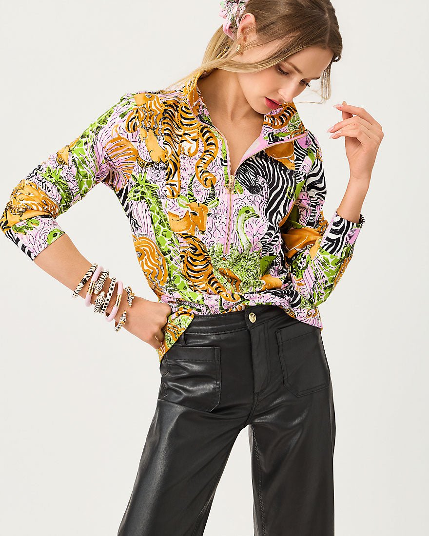 Lilly Pulitzer - Eleni Upf 50 Plus Pullover - Multi Lillys Zoo