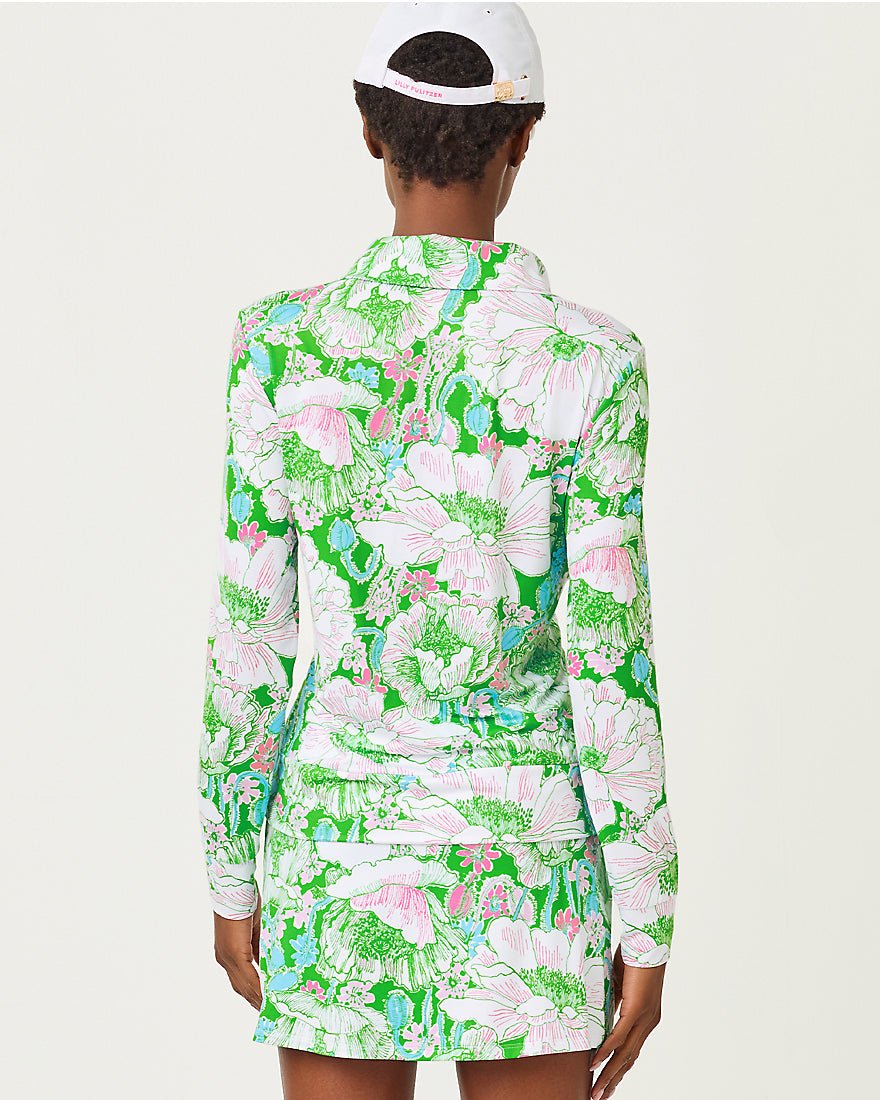 Lilly Pulitzer - Eleni Upf 50 Plus Pullover - Putting Green Poppyland