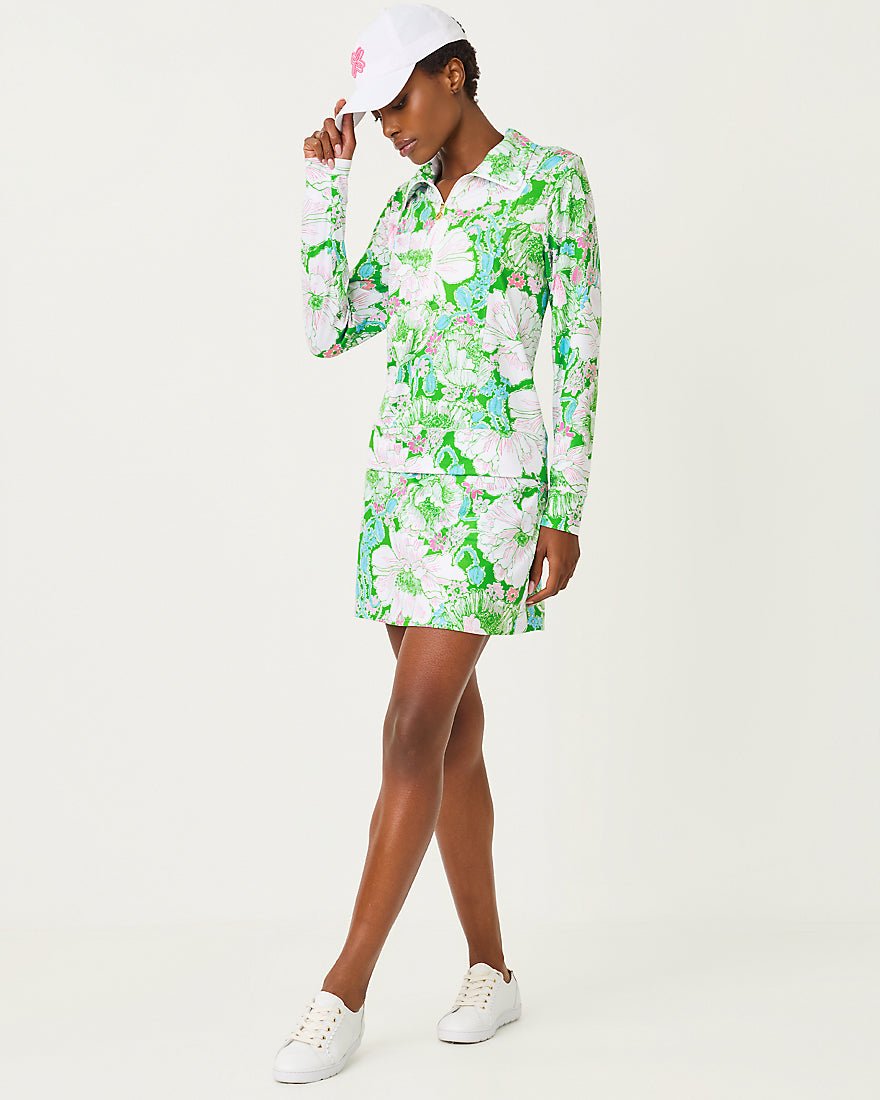 Lilly Pulitzer - Eleni Upf 50 Plus Pullover - Putting Green Poppyland