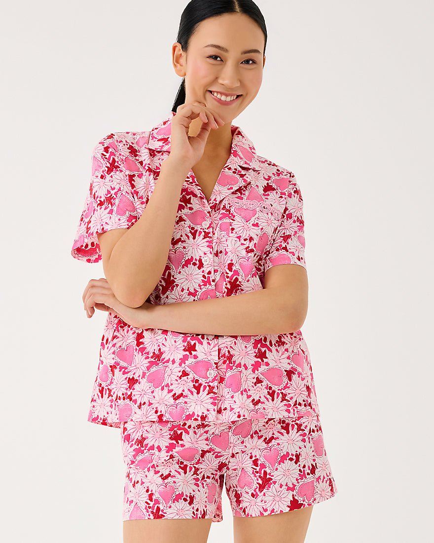 Lilly Pulitzer - Elly Pj Boxer - Coconut Dear Heart