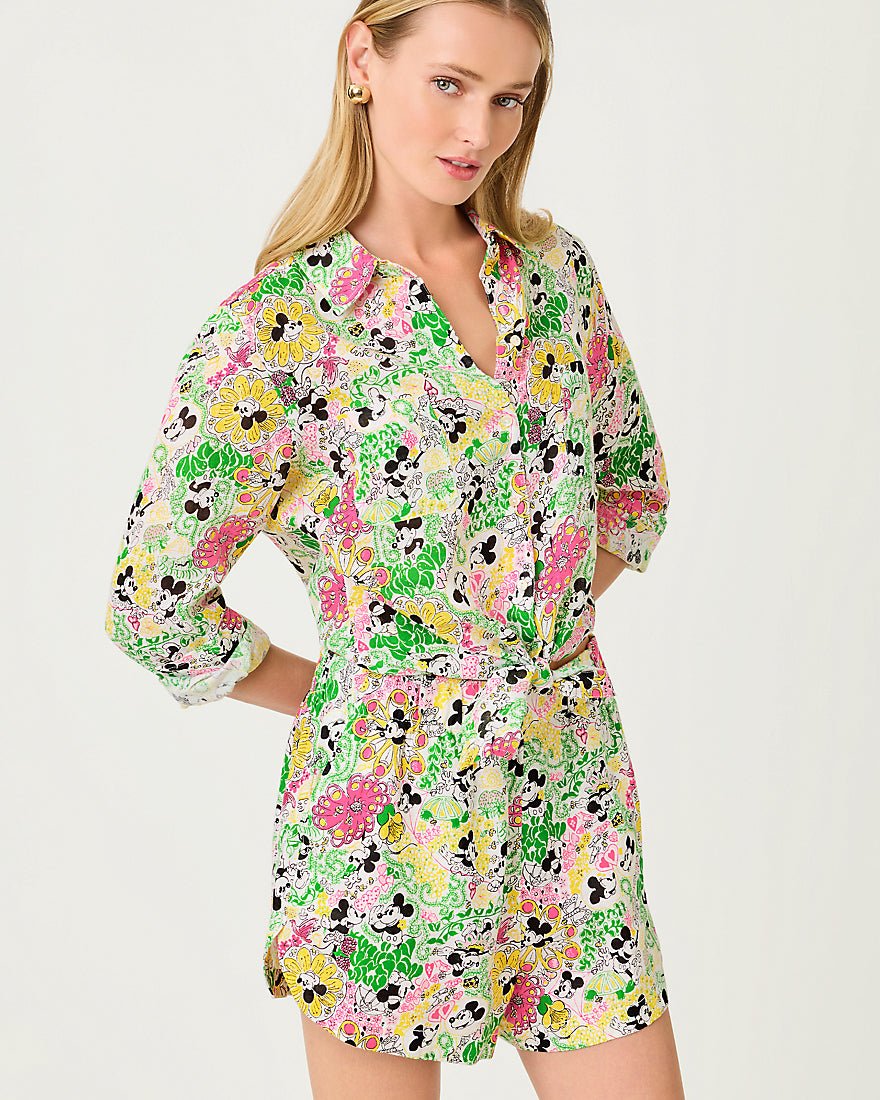 Lilly Pulitzer - Elodey Linen Short - Multi Throwback Disney
