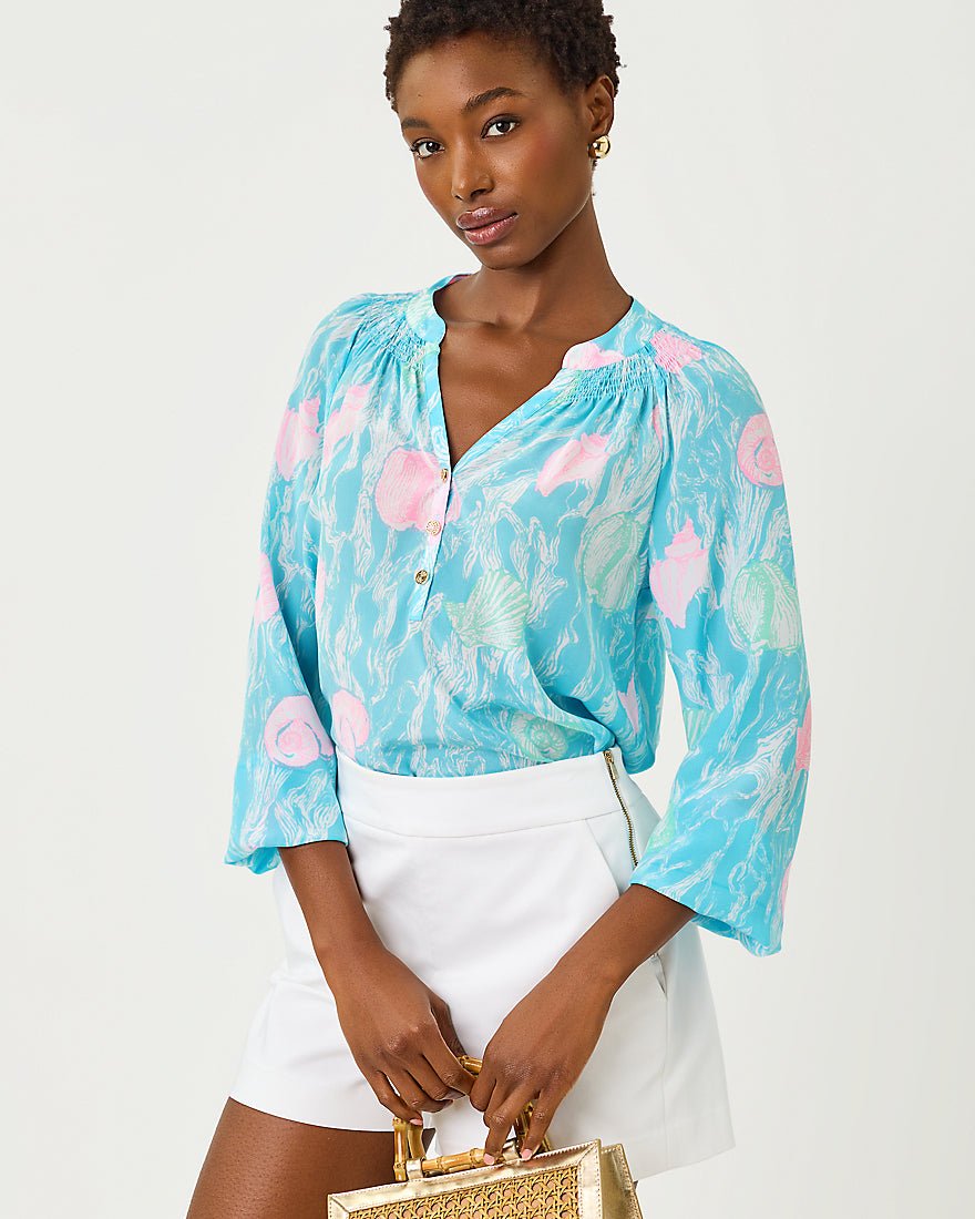 Lilly Pulitzer - Elsa Top - Capri Blue Shelden