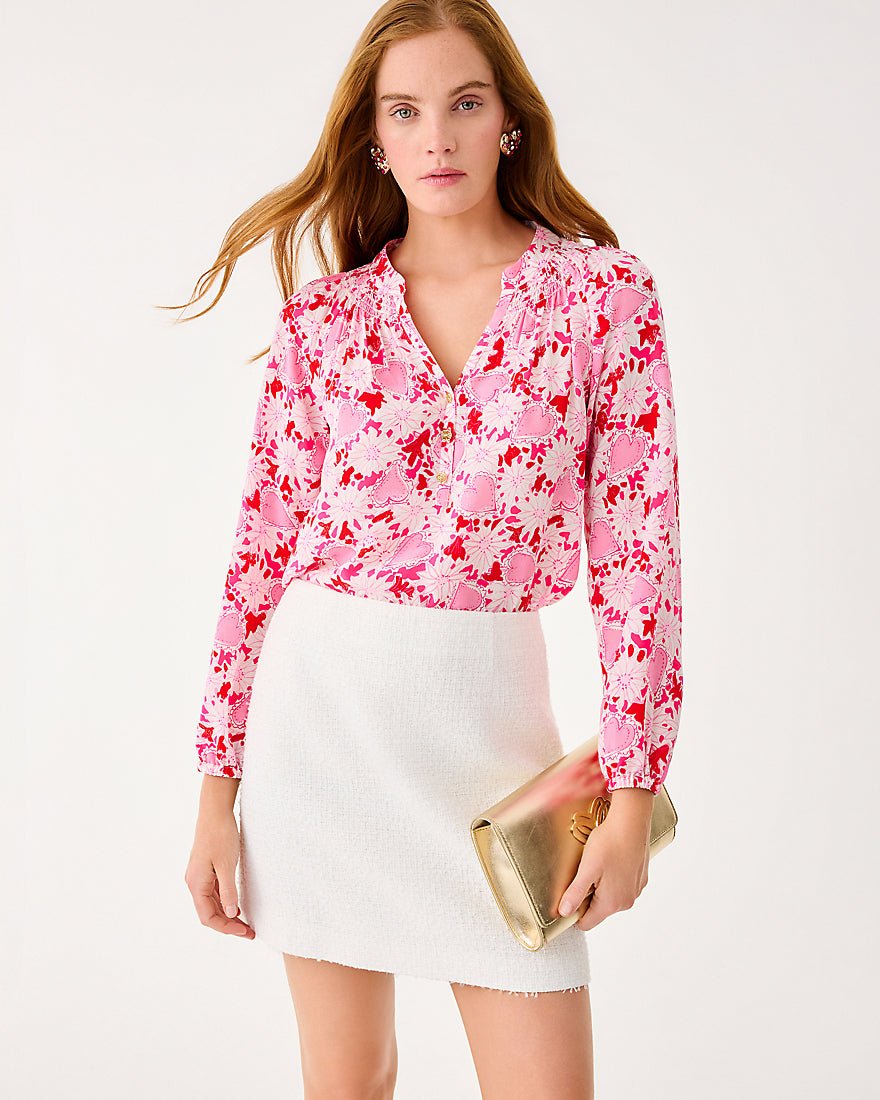 Lilly Pulitzer - Elsa Top - Coconut Dear Heart