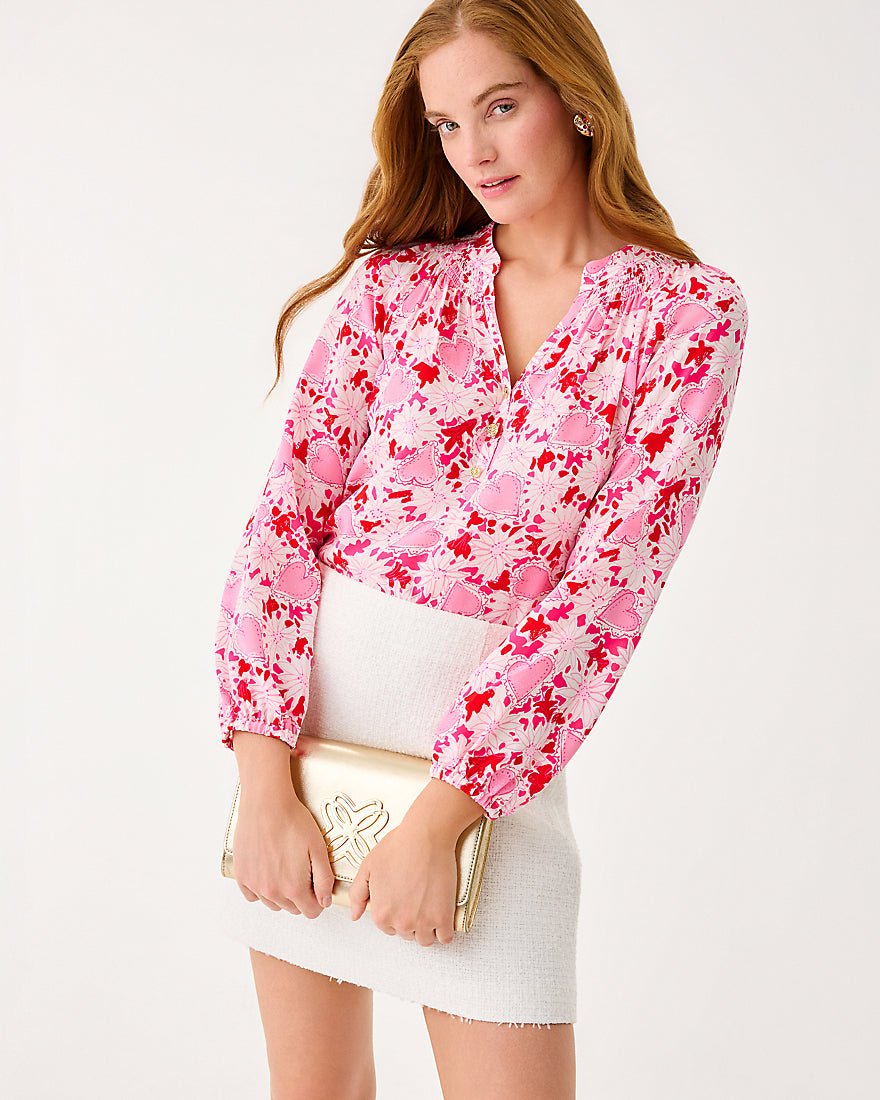 Lilly Pulitzer - Elsa Top - Coconut Dear Heart