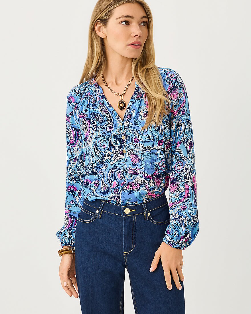 Lilly Pulitzer - Elsa Top - Multi Paisley Parade