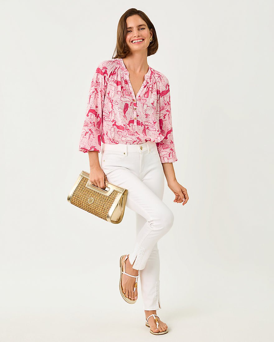 Lilly Pulitzer - Elsa Top - Paradise Punch Thar She Blows