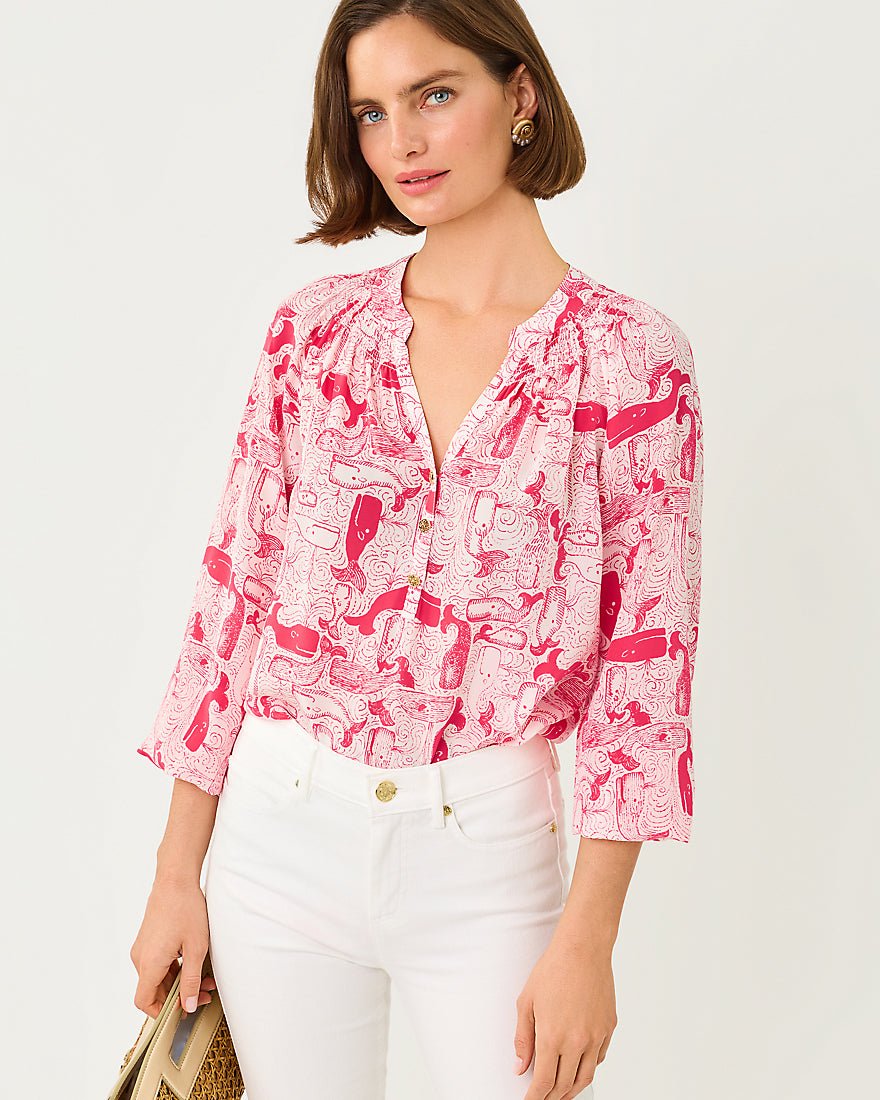 Lilly Pulitzer - Elsa Top - Paradise Punch Thar She Blows