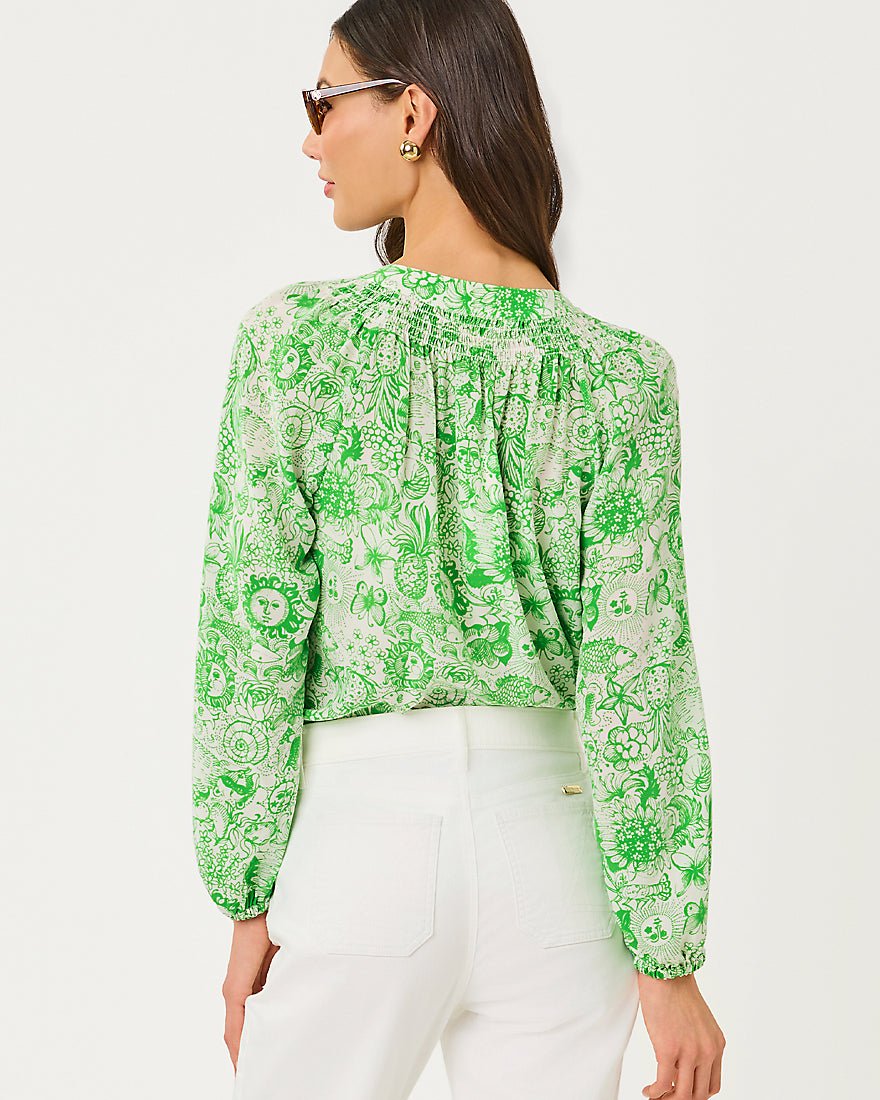 Lilly Pulitzer - Elsa Top - Putting Green Lil Fleur De Lilly