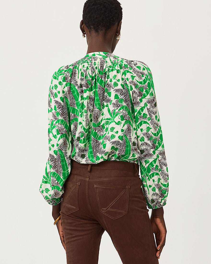 Lilly Pulitzer - Elsa Top - Vanilla Spice Hide And Leaf
