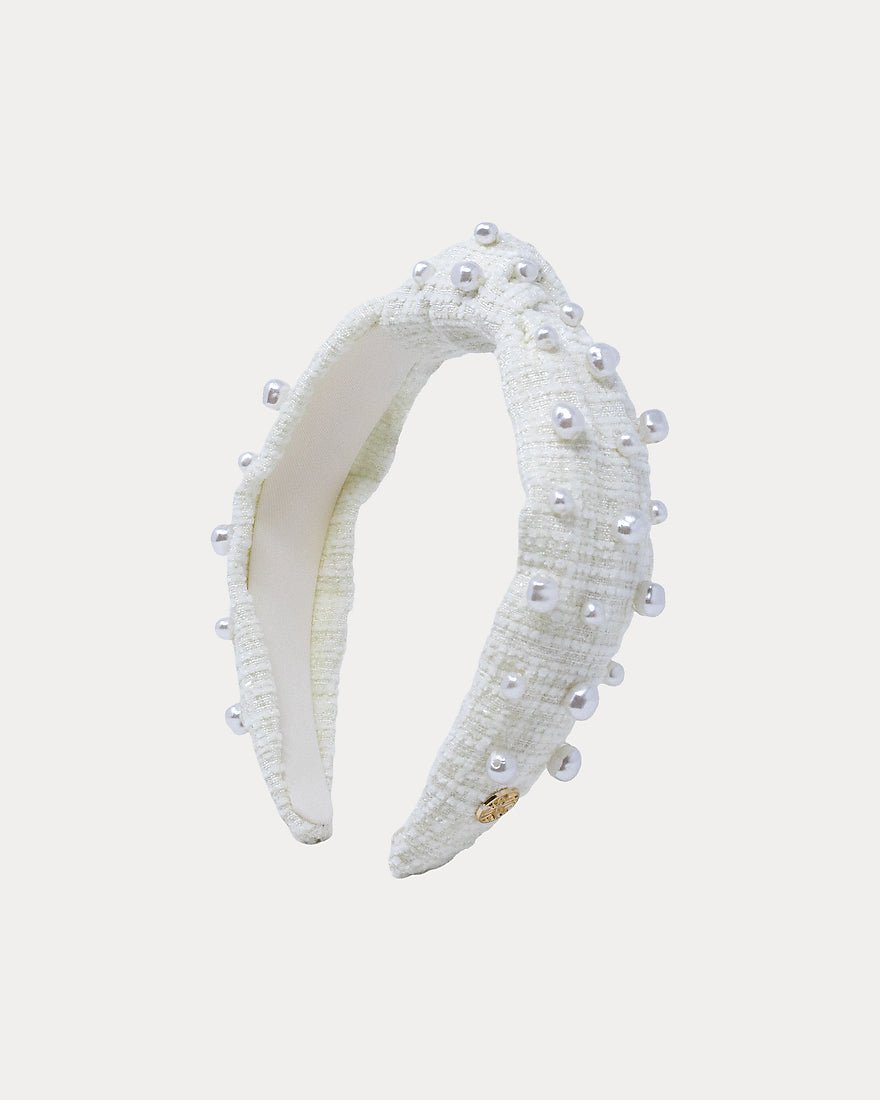 Lilly Pulitzer - Embellished Slim Knot Headband - Coconut Boucle