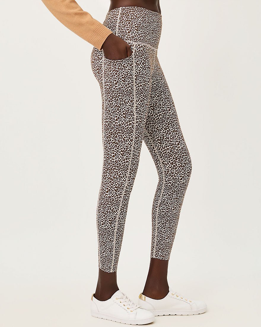 Lilly Pulitzer - Endurance High Rise Midi Legging Upf 50 Plus - Coco Beach Twisted Up