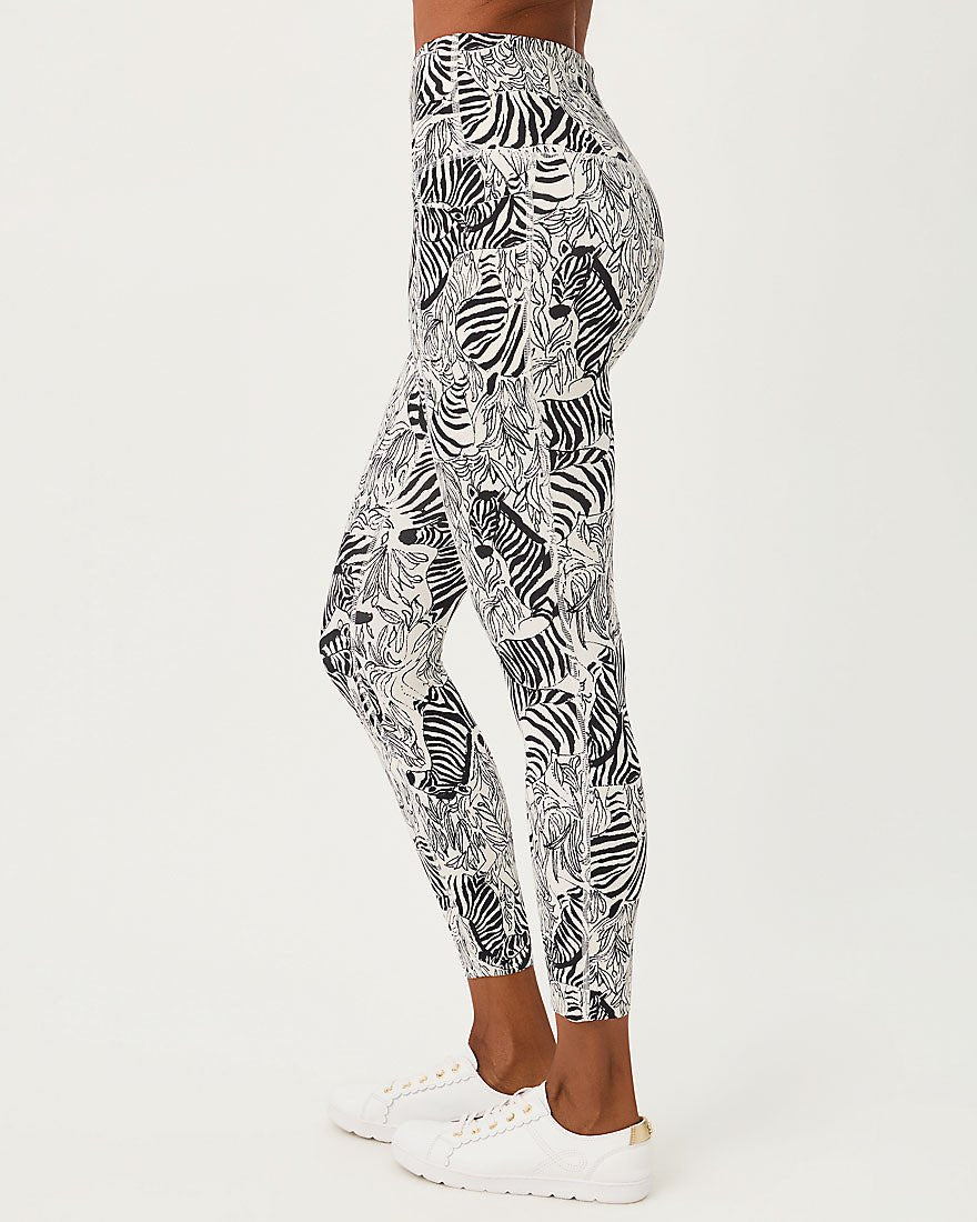 Lilly Pulitzer - Endurance High Rise Midi Legging Upf 50 Plus - Coconut Z
