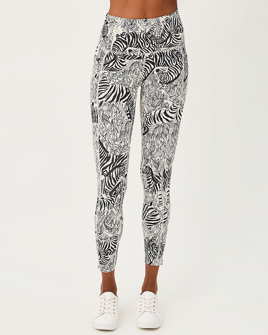 Lilly Pulitzer - Endurance High Rise Midi Legging Upf 50 Plus - Coconut Z