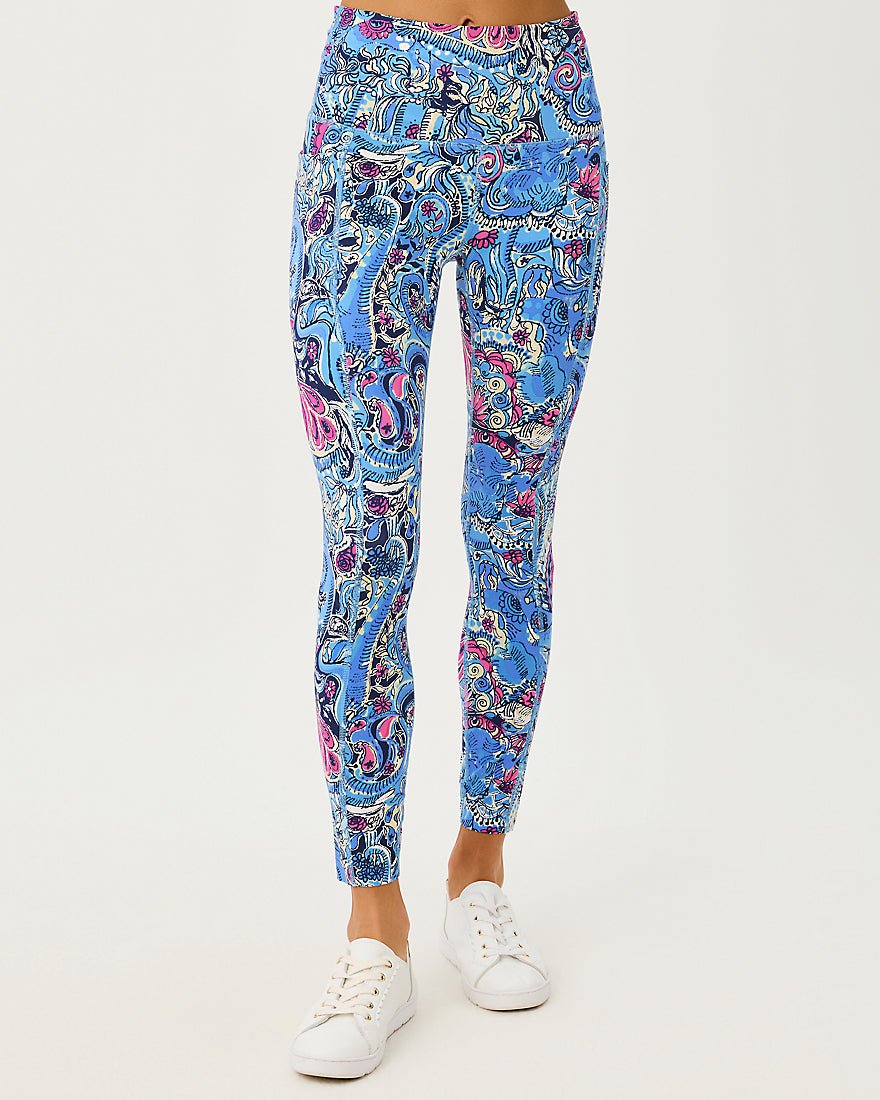 Lilly Pulitzer - Endurance High Rise Midi Legging Upf 50 Plus - Multi Paisley Parade