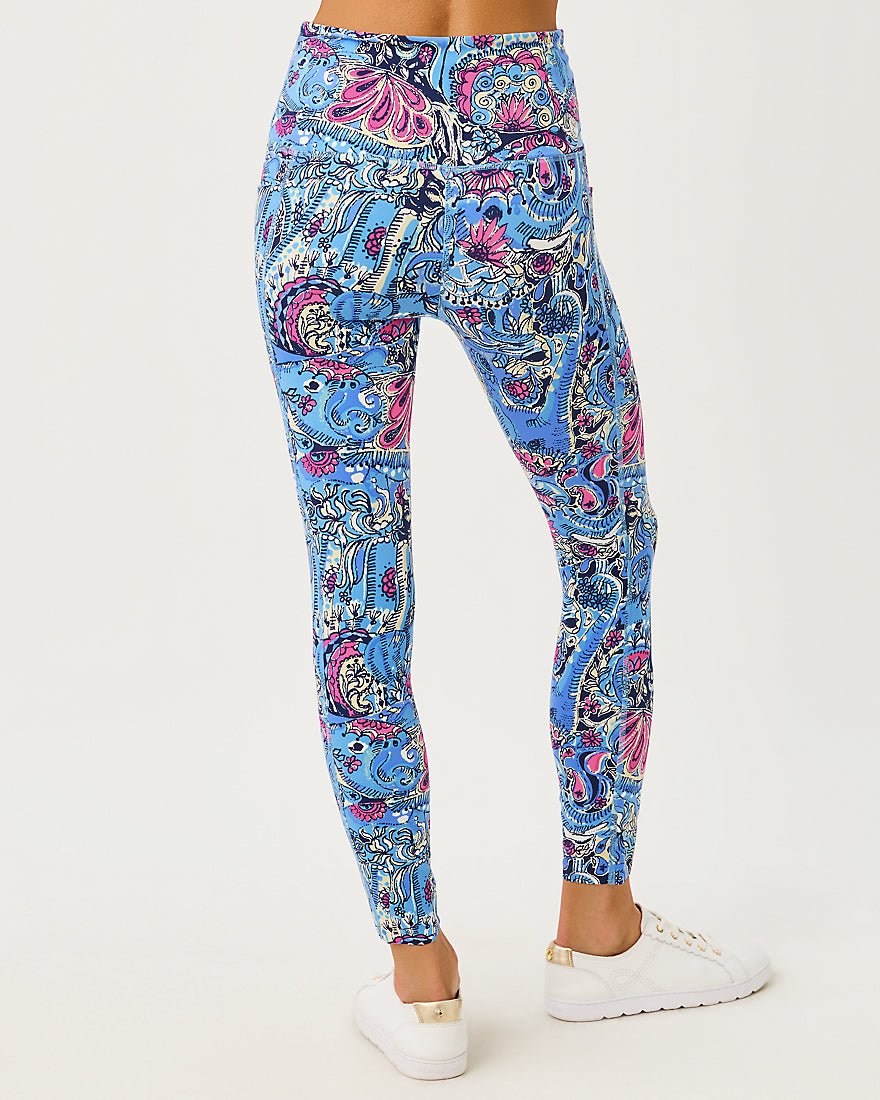 Lilly Pulitzer - Endurance High Rise Midi Legging Upf 50 Plus - Multi Paisley Parade