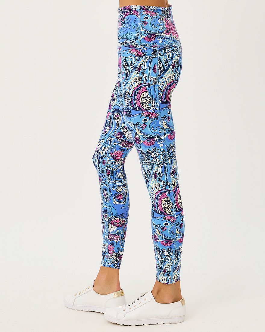 Lilly Pulitzer - Endurance High Rise Midi Legging Upf 50 Plus - Multi Paisley Parade