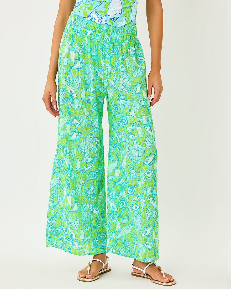 Lilly Pulitzer - Enzo Pant Coverup - Day Dream Blue Throw Me A Line