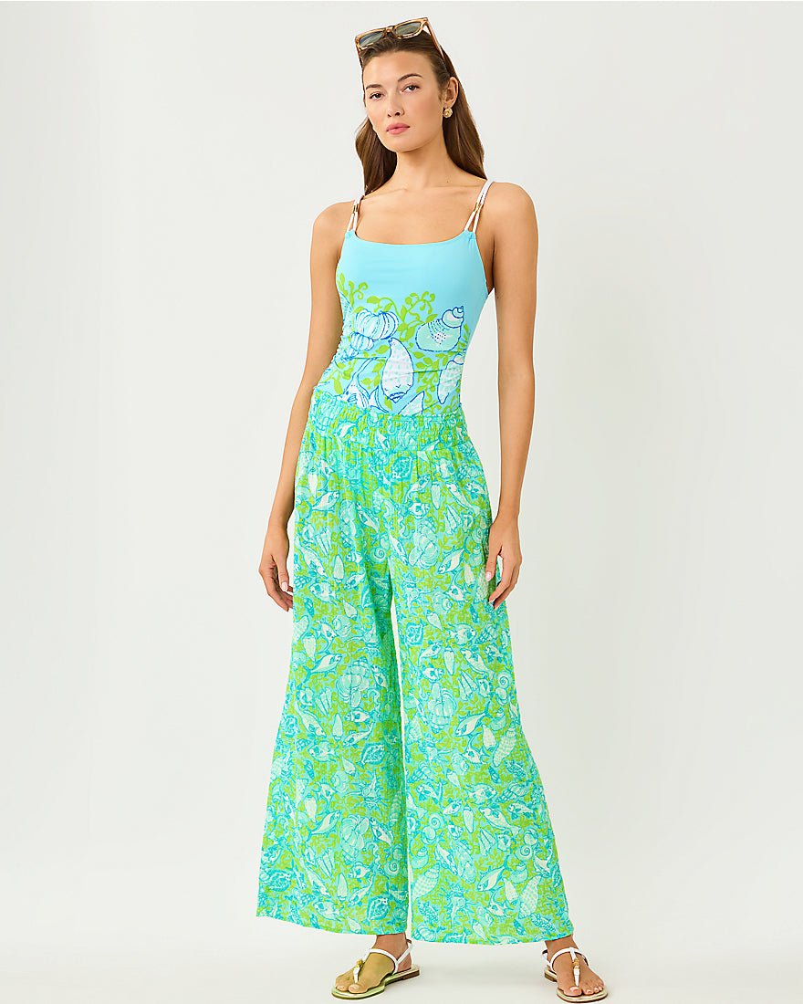 Lilly Pulitzer - Enzo Pant Coverup - Day Dream Blue Throw Me A Line