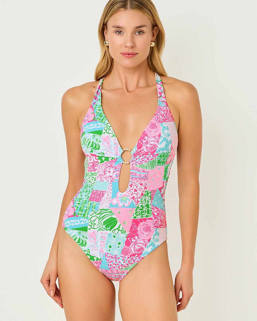 Lilly Pulitzer - Ester One Piece Swimsuit - Multi Crazy Quilt