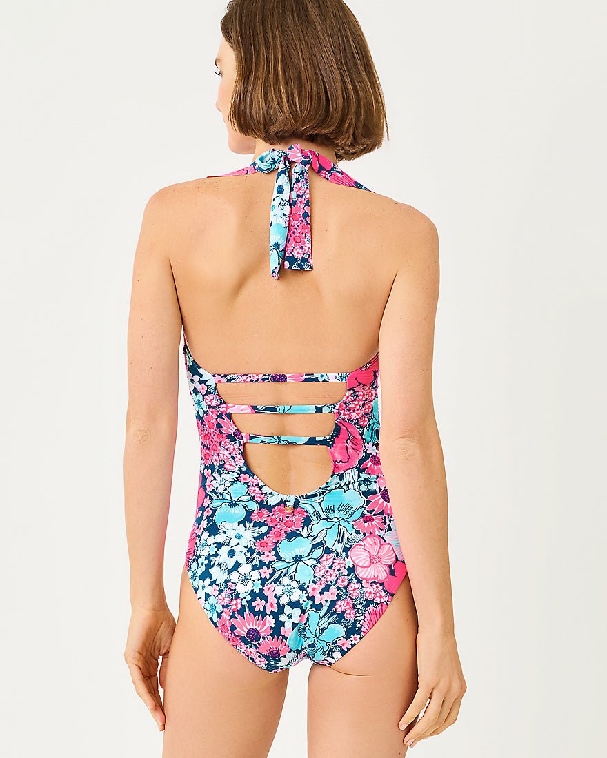 Lilly Pulitzer - Ethenie One Piece Swimsuit - Starlight Navy In All Her Glory