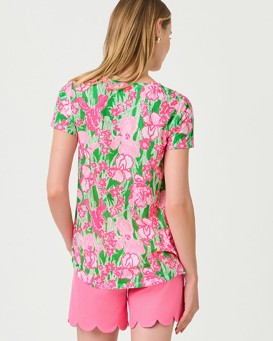 Lilly Pulitzer - Etta Scoop Neck Top - Putting Green Hannah