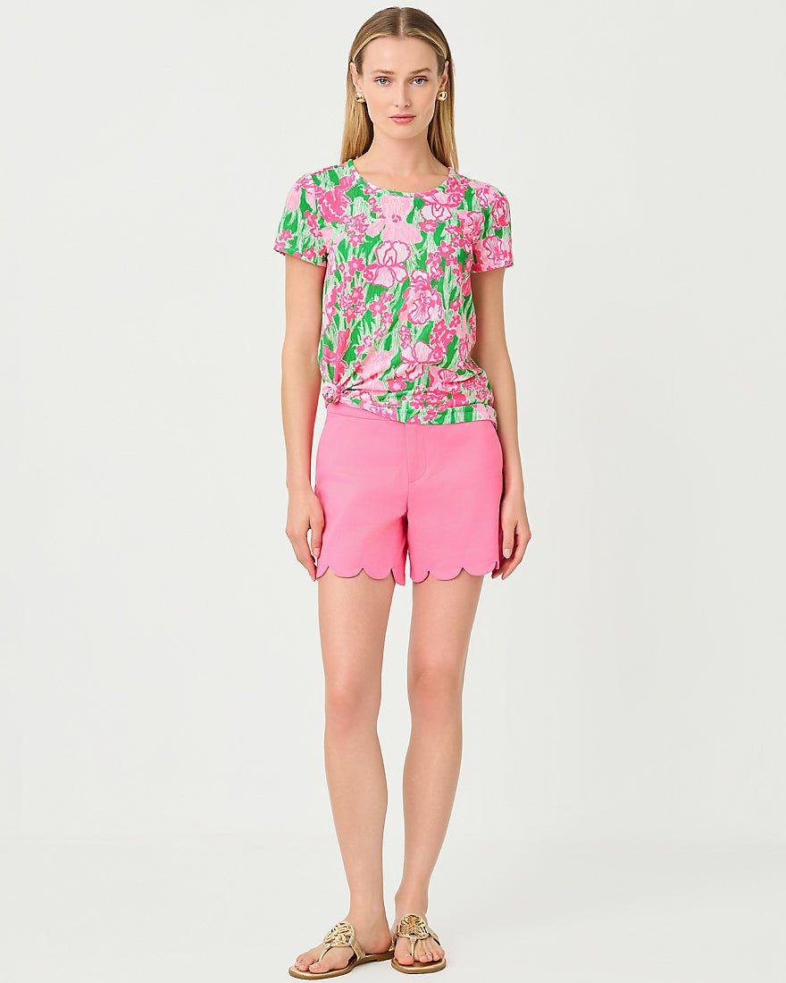 Lilly Pulitzer - Etta Scoop Neck Top - Putting Green Hannah