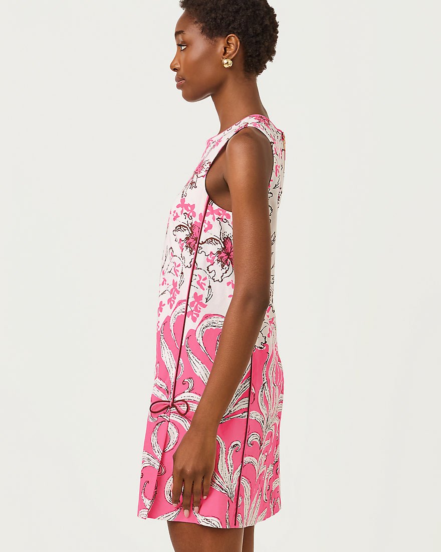 Lilly Pulitzer - Ettie Stretch Shift Dress - Confetti Pink Bumbley Buzz Overlay