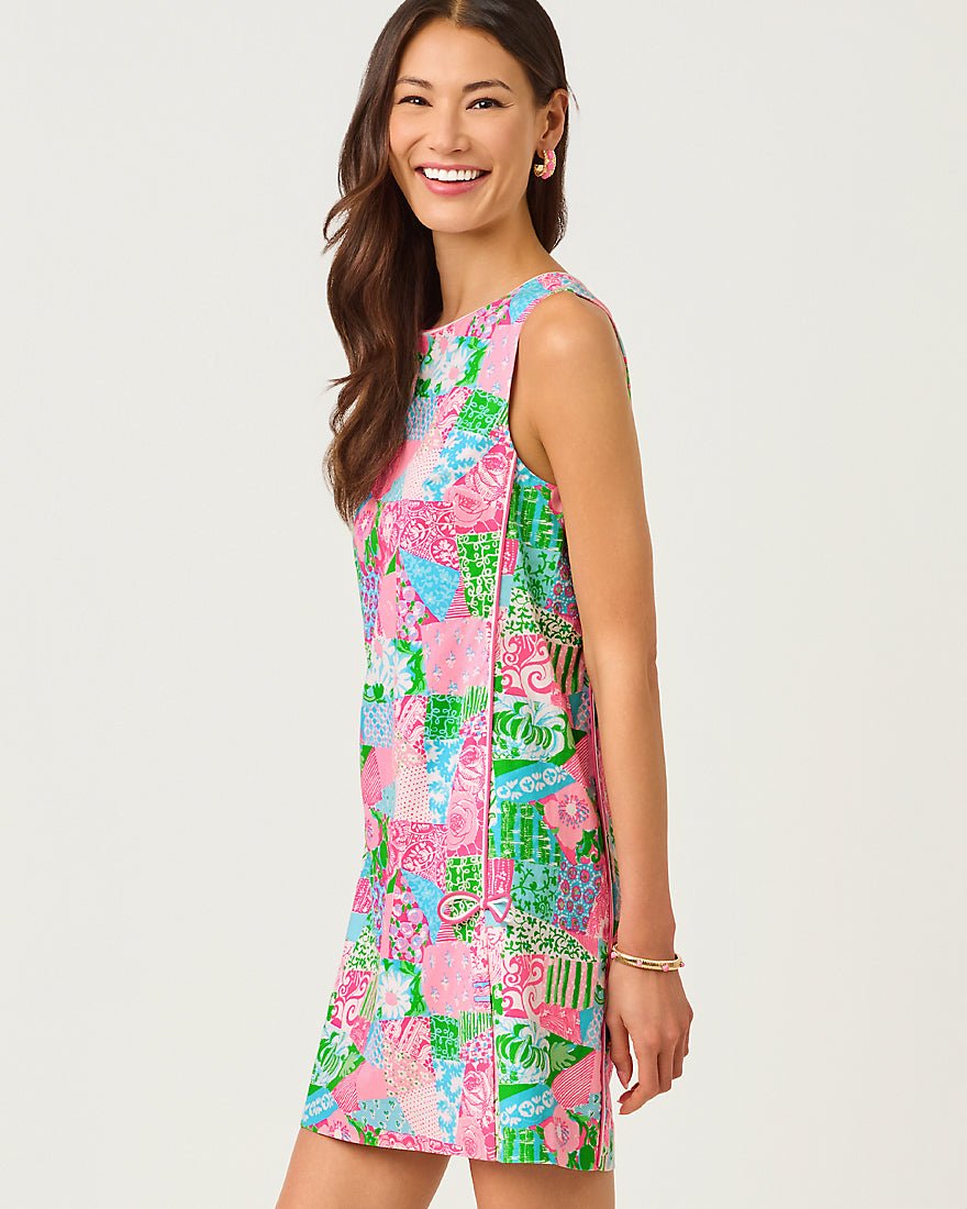 Lilly Pulitzer - Ettie Stretch Shift Dress - Multi Crazy Quilt