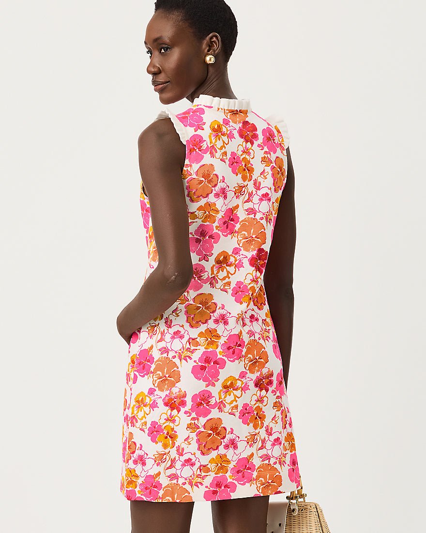 Lilly Pulitzer - Evangeline Sleeveless Dress - Resort White Pansy Fansy