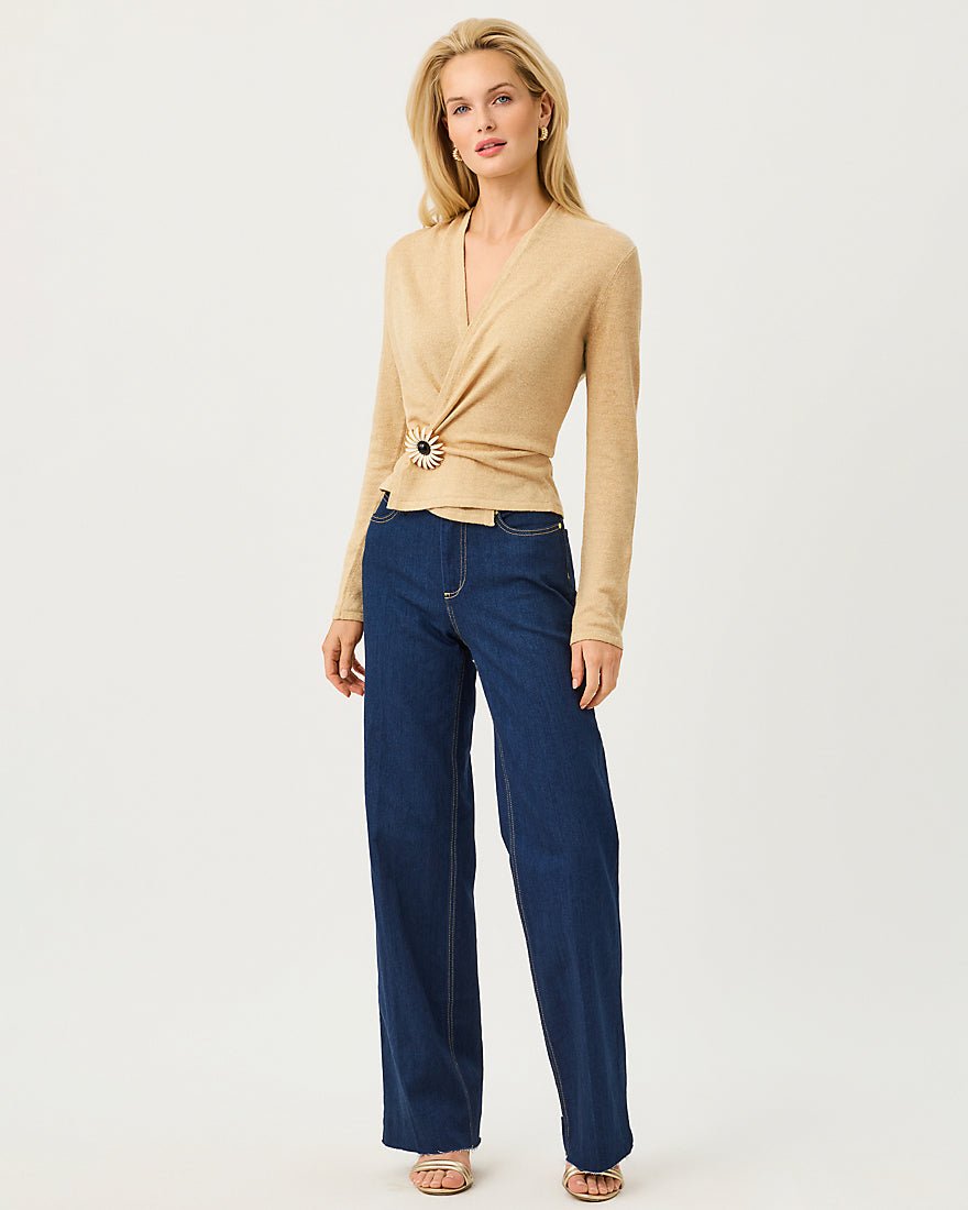 Lilly Pulitzer - Faretta Cardigan - Wicker Tan Metallic