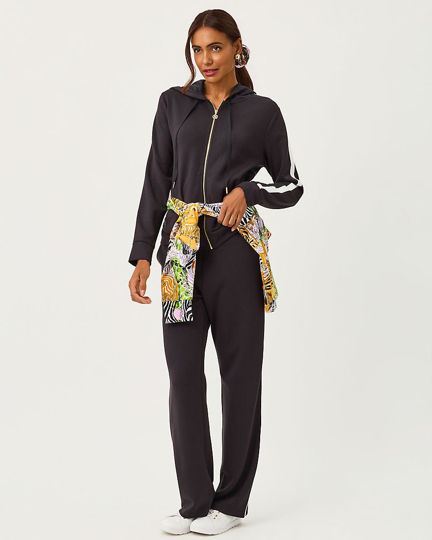 Lilly Pulitzer - Fenella Zip Up Hoodie Upf 50 Plus - Noir