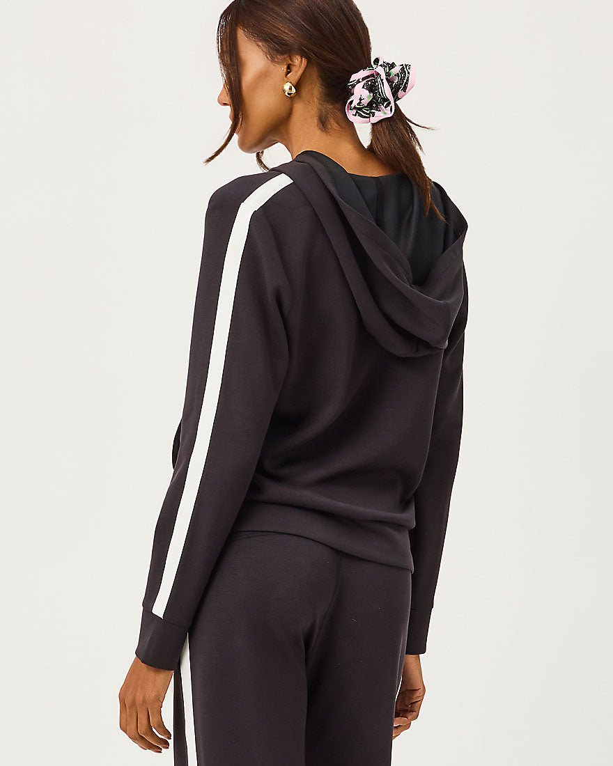 Lilly Pulitzer - Fenella Zip Up Hoodie Upf 50 Plus - Noir