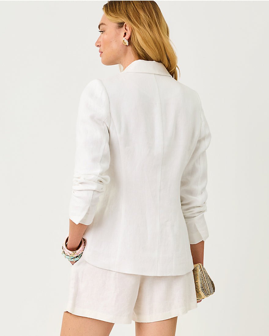 Lilly Pulitzer - Finnick Linen Blazer - Resort White