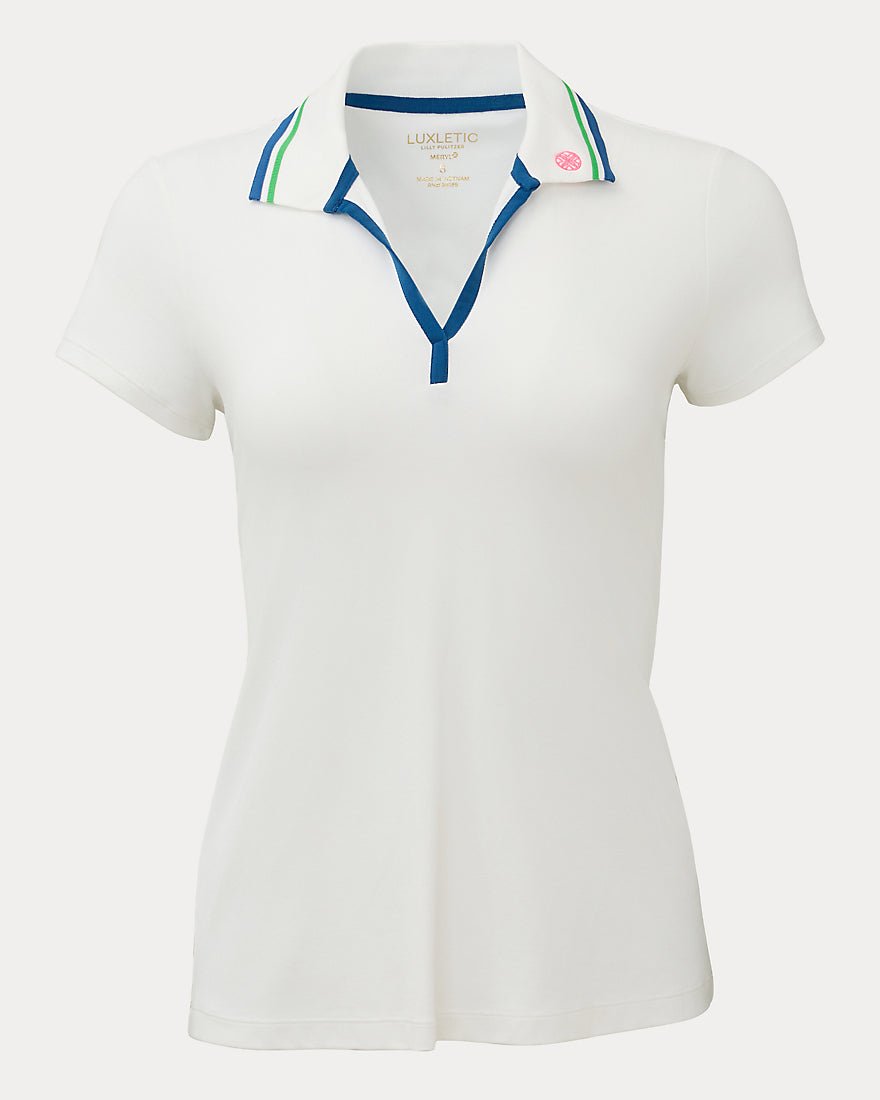 Lilly Pulitzer - Frida Polo Upf 50 Plus - Resort White