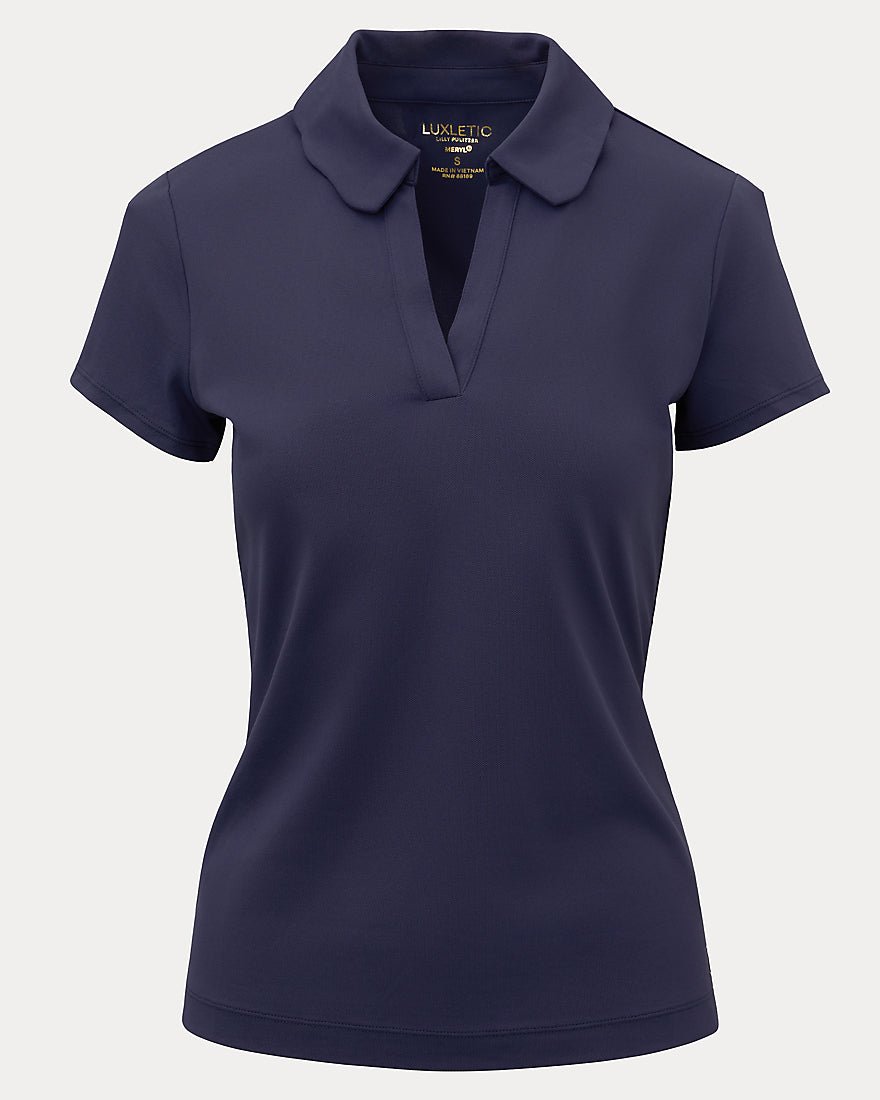 Lilly Pulitzer - Frida Scallop Polo Upf 50 Plus - True Navy
