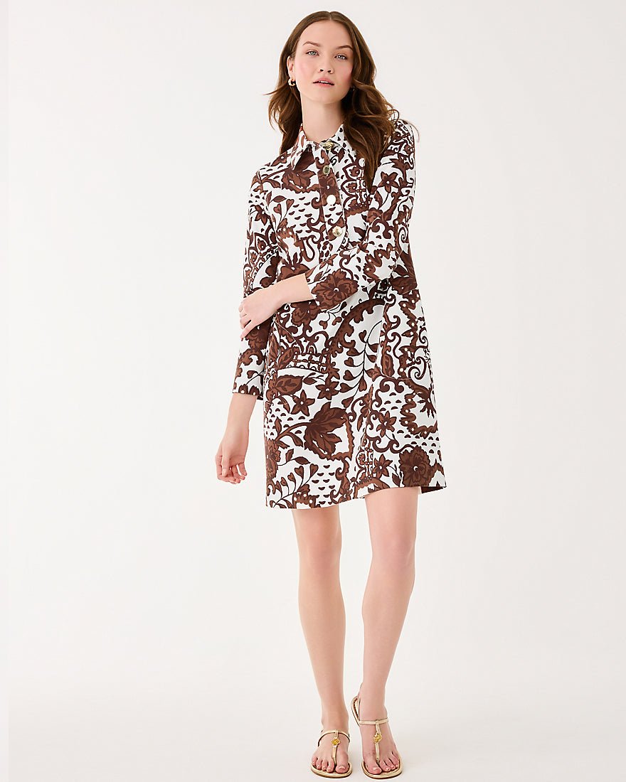 Lilly Pulitzer - Gabi Dress - Beachcomber Brown Spicy Socialite