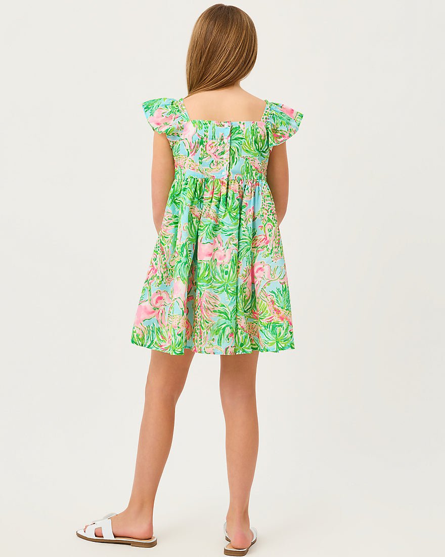 Lilly Pulitzer - Girls Anika Bow Dress - Multi On Parade