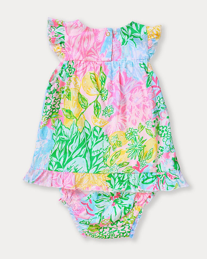 Lilly Pulitzer - Girls Cecily Infant Dress - Multi Bright Delight Patch