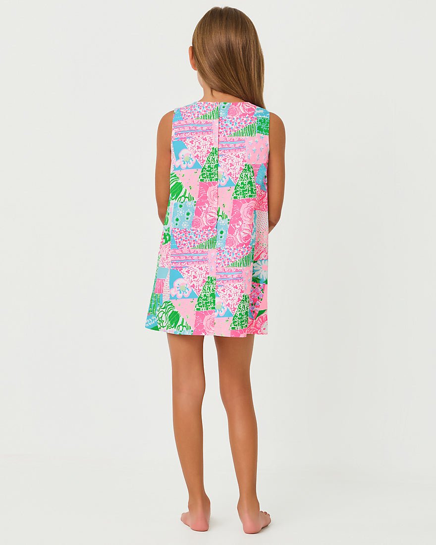 Lilly Pulitzer - Girls Little Lilly Classic Shift Dress - Multi Crazy Quilt