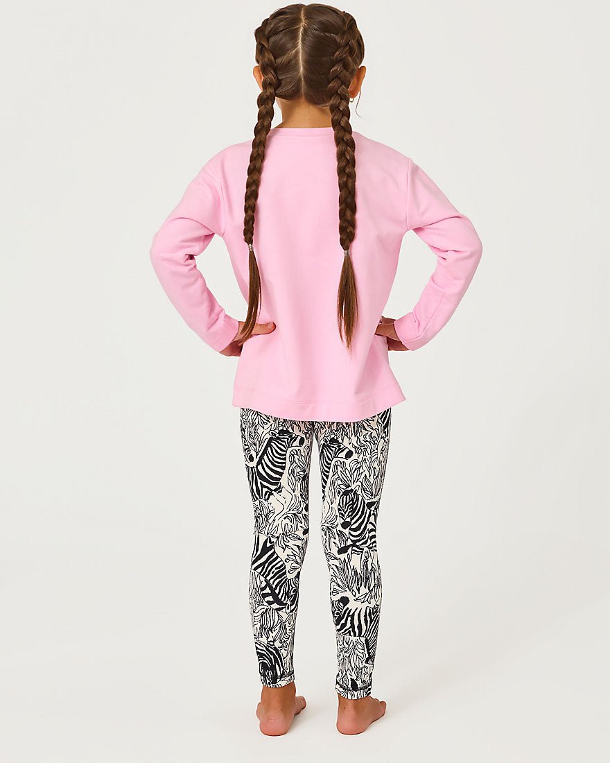 Lilly Pulitzer - Girls Mini Ballad Sweatshirt - Multi Lillys Zoo Graphic