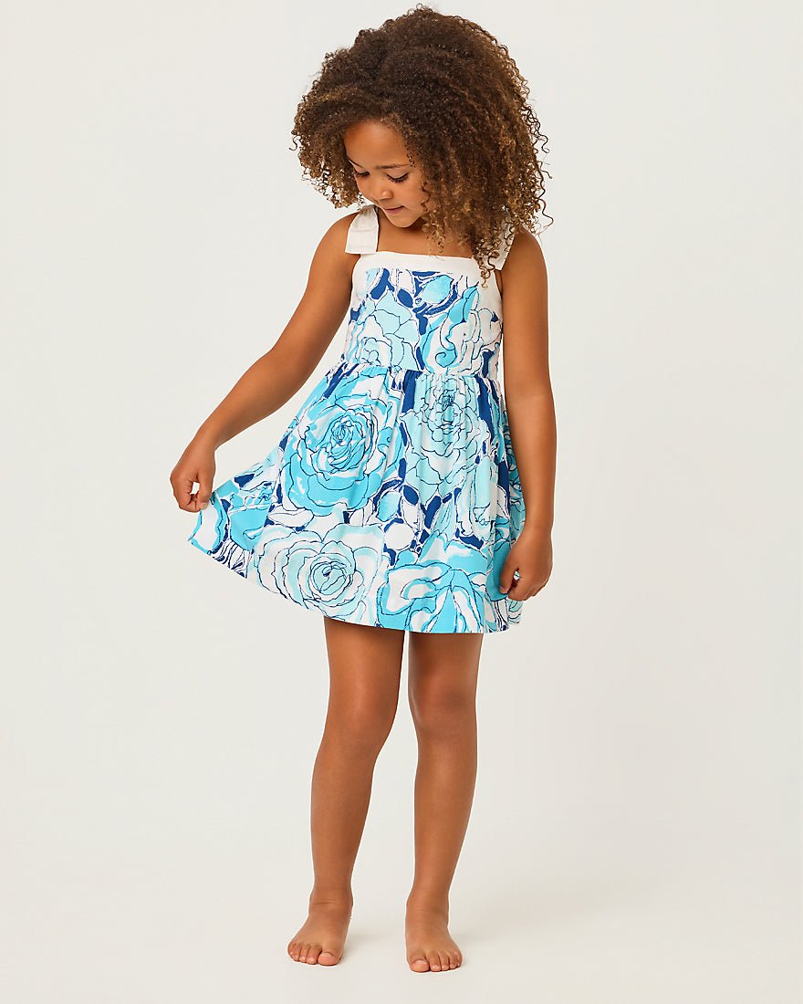 Lilly Pulitzer - Girls Mini Cheri Dress - Capri Blue Rosanna