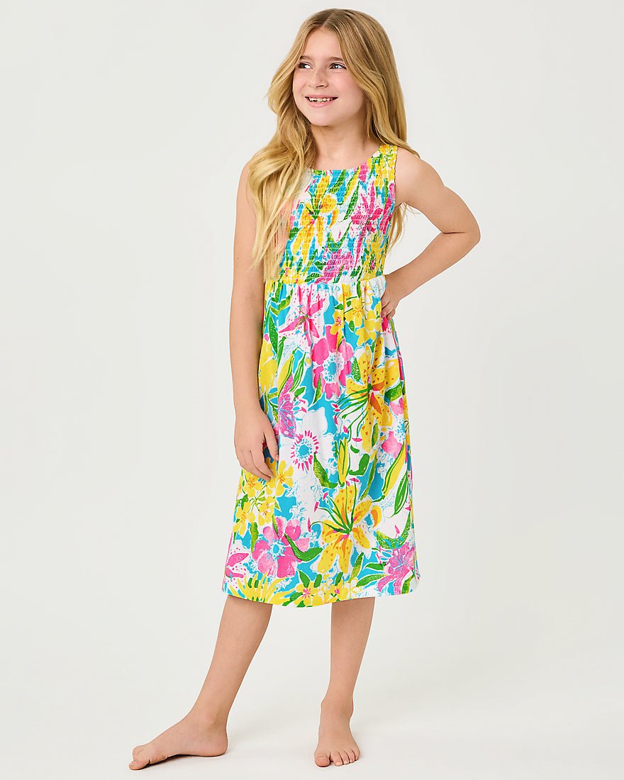 Lilly Pulitzer - Girls Mini Finnley Midi Dress - Multi Lovely Lilly