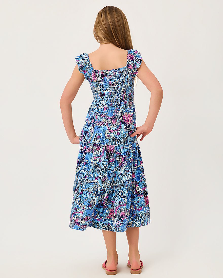 Lilly Pulitzer - Girls Mini Jilly Midi Dress - Multi Paisley Parade