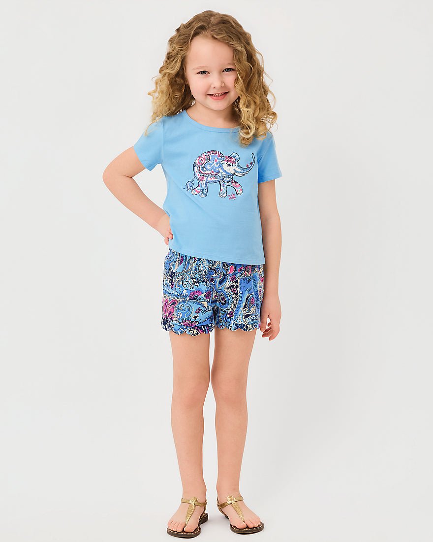 Lilly Pulitzer - Girls Mini Leva Short - Multi Paisley Parade